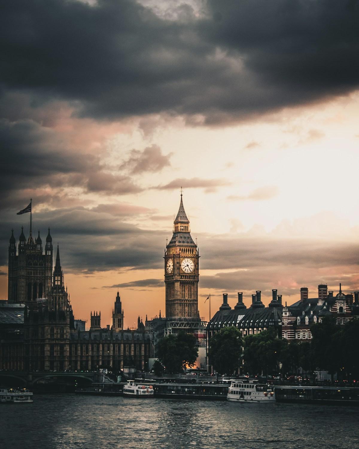 London business district architecture